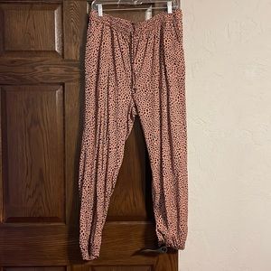 cheetah print Victoria’s Secret joggers